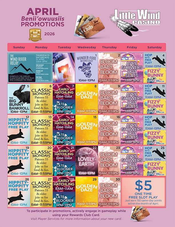 April 2026 Promotions Calendar